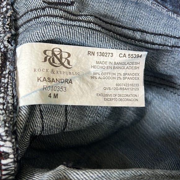 Y2K Rock & Republic Bootcut Kasandra Jeans Sz 4 - Picture 10 of 11